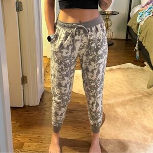 Tie-Dye velour Jogger Pants - Gray size M